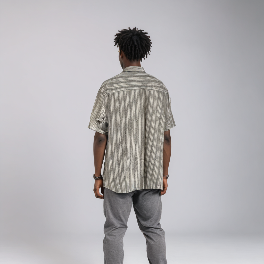 Grey Striped Shirt