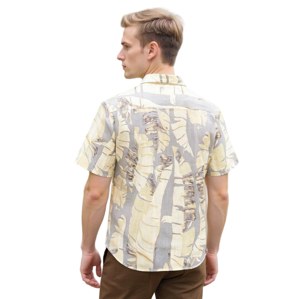 Relaxed Fit Printed Classic Shirt Half Sleeve