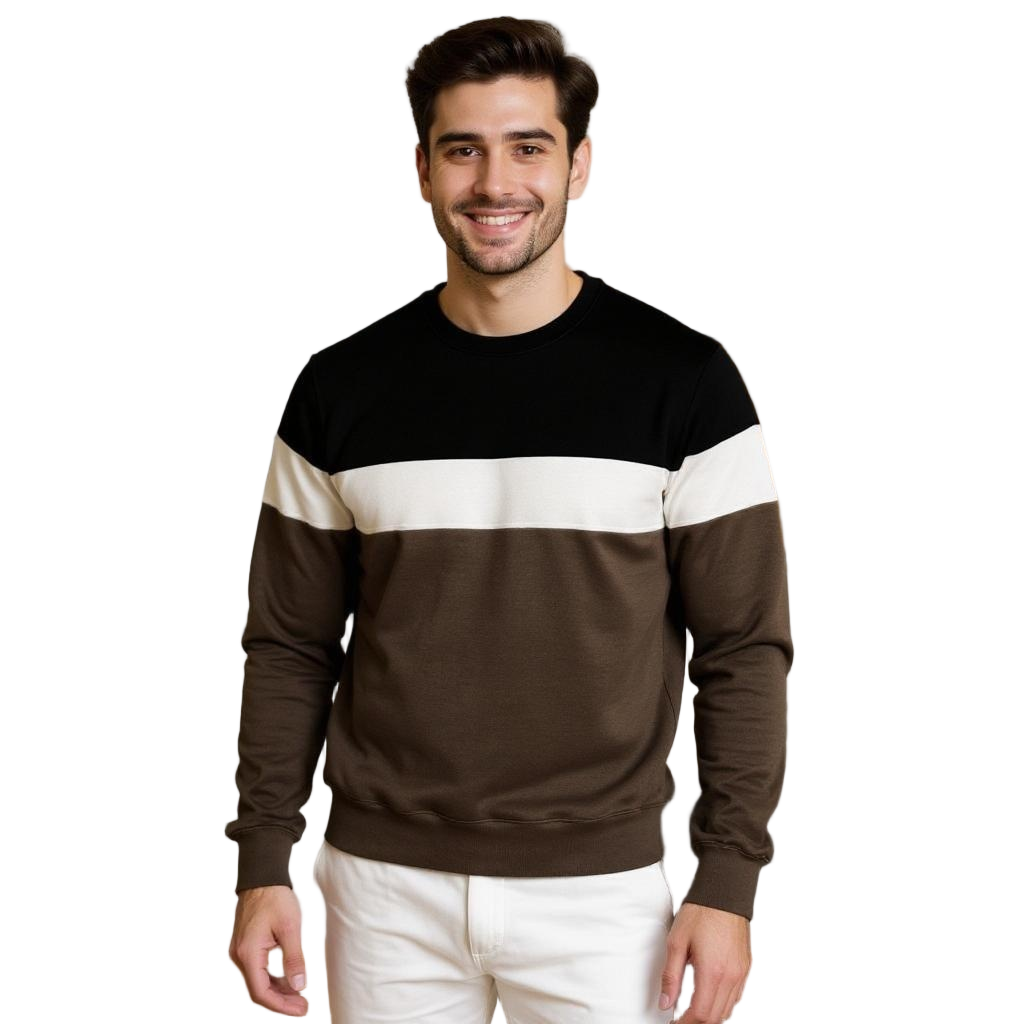 Full Sleeve Colour-block Sweatshirt