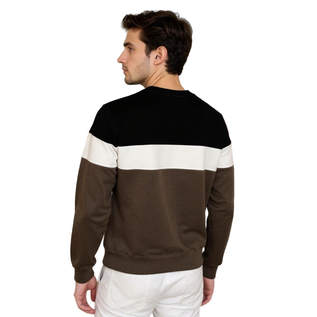 Full Sleeve Colour-block Sweatshirt