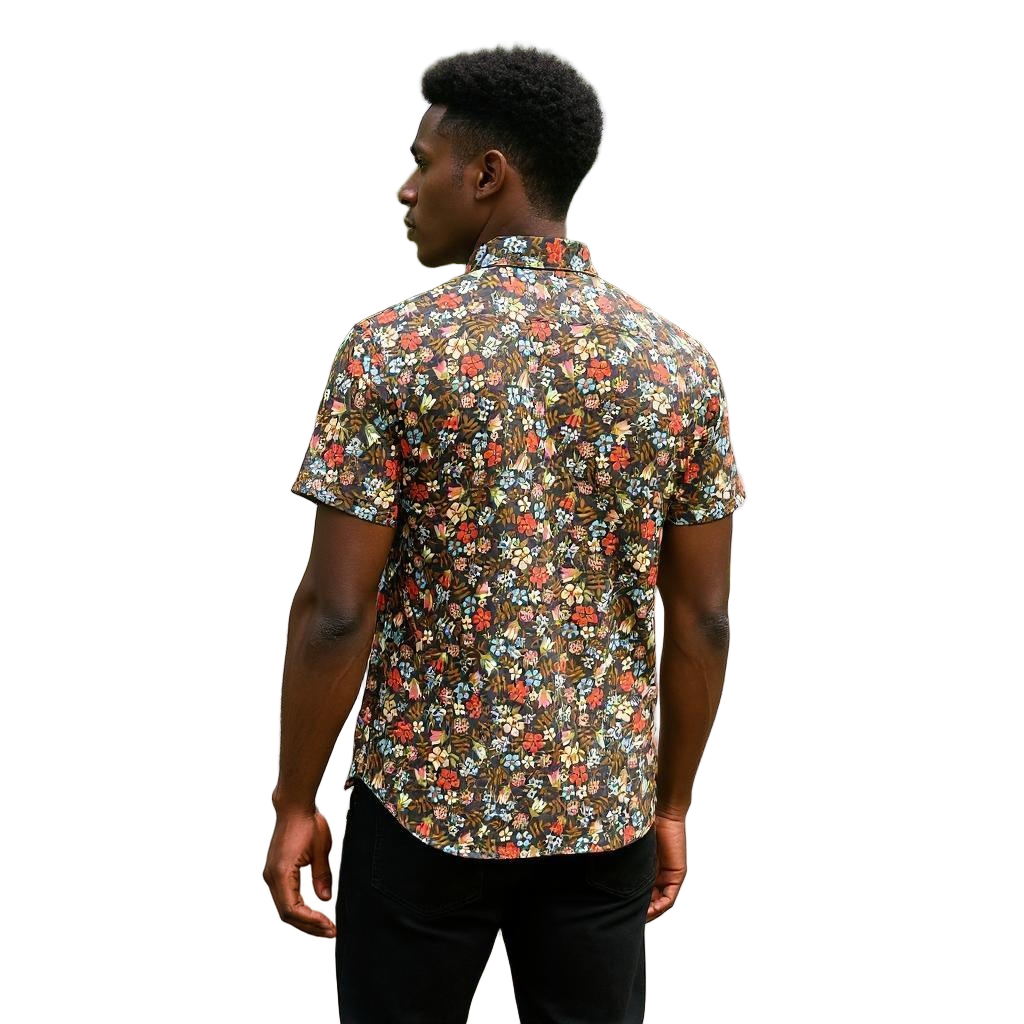 Short Sleeve Printed Casual Shirt