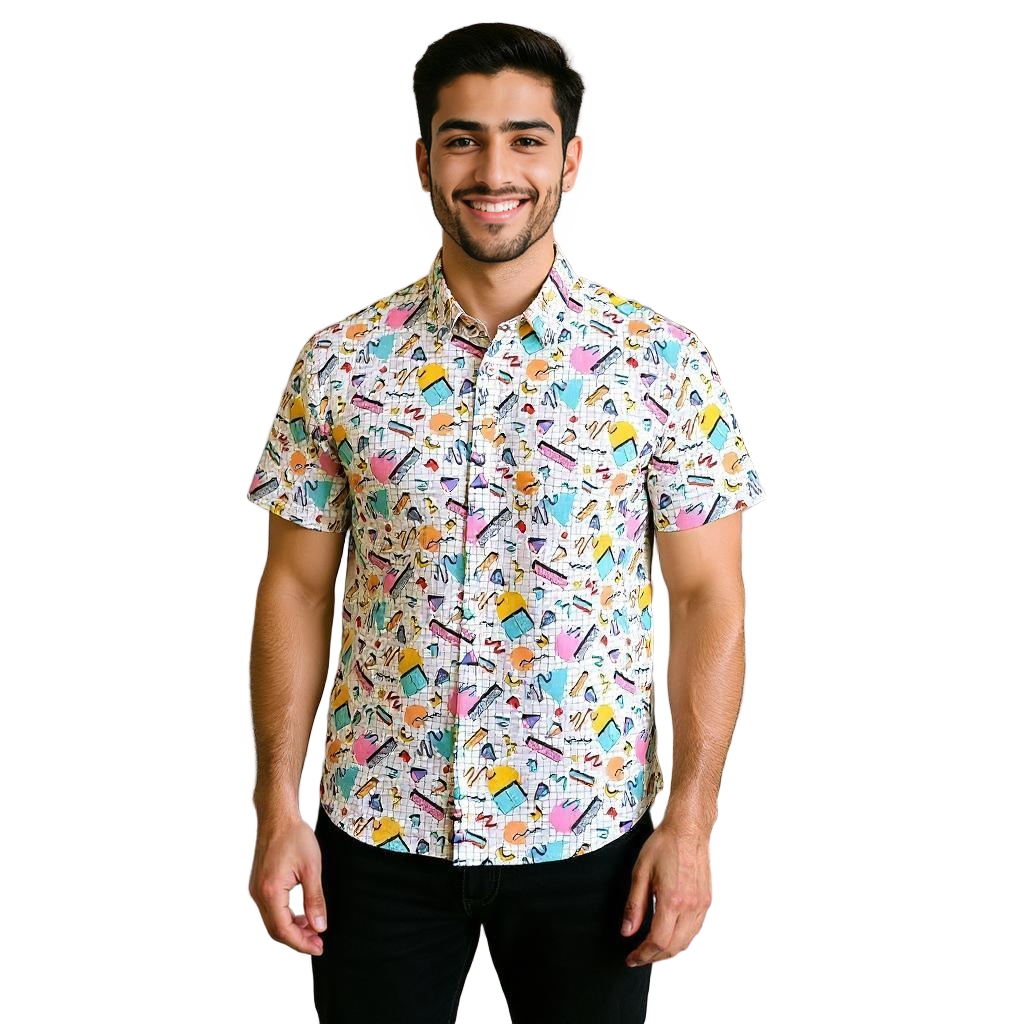 Short Sleeve Casual Printed Shirt
