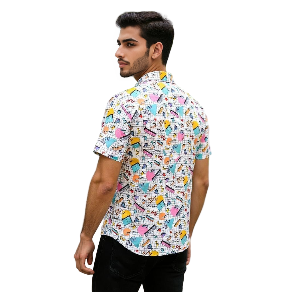 Short Sleeve Casual Printed Shirt