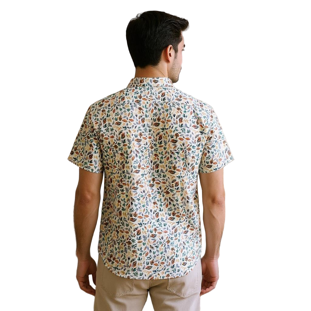 Short Sleeve Printed Casual Shirt