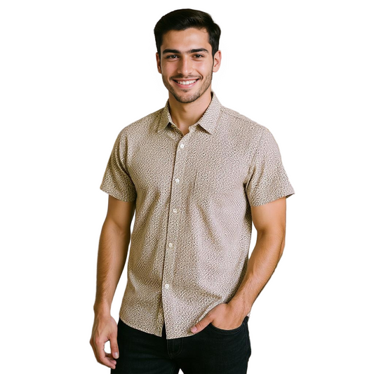 Casual dotted printed shirt