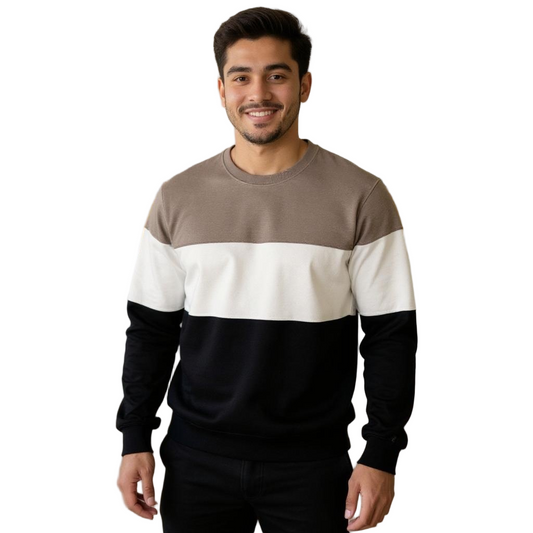Colour-block Full Sleeve Sweatshirt