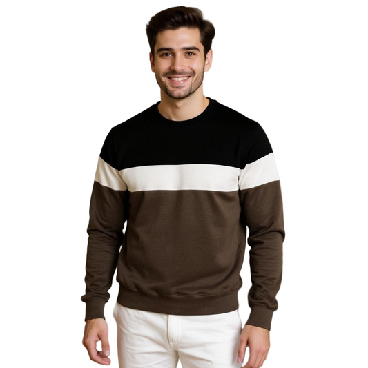 Full Sleeve Colour-block Sweatshirt