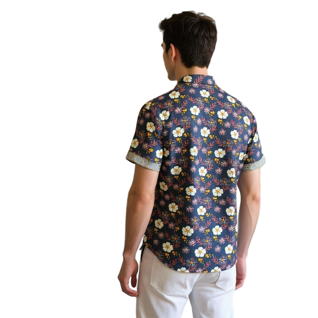Short Sleeve Casual Shirt Floral