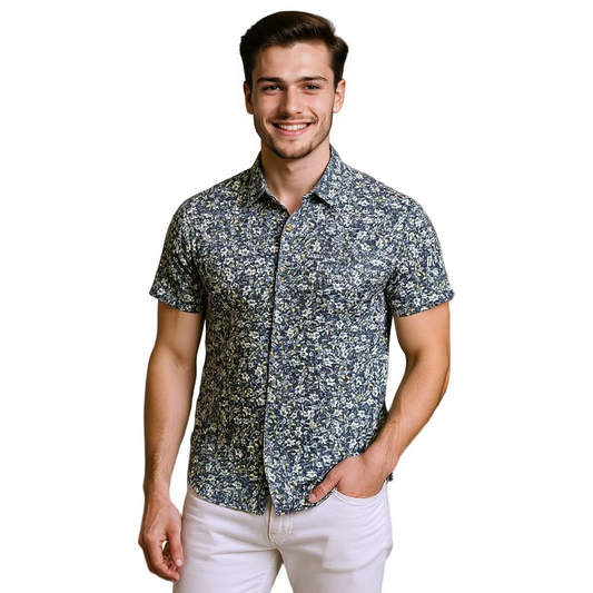 Short Sleeve Casual Printed Shirt