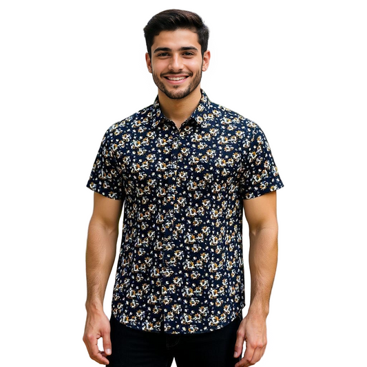 Classic printed half sleeve shirt